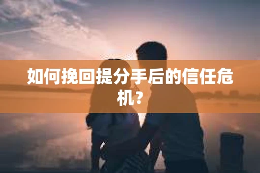 如何挽回提分手后的信任危机? 如何挽回提分手后的信任危机?