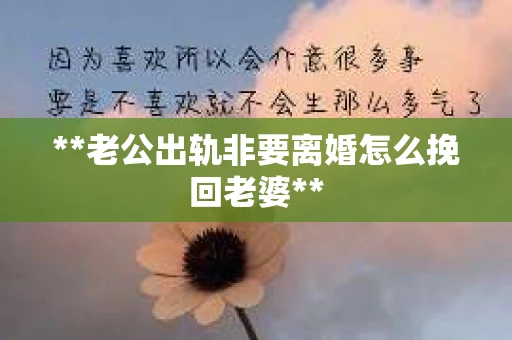 **老公出轨非要离婚怎么挽回老婆**