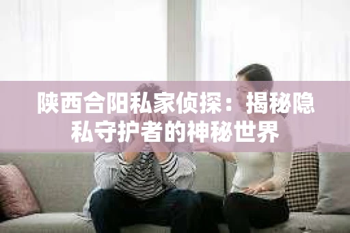 陕西合阳私家侦探：揭秘隐私守护者的神秘世界