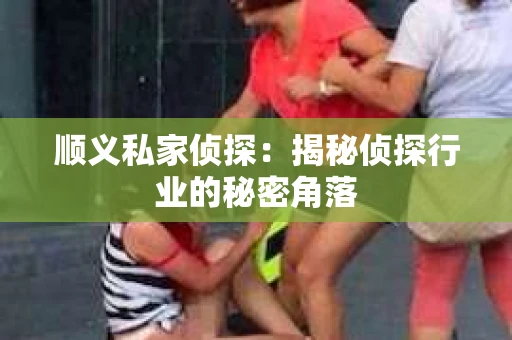 顺义私家侦探：揭秘侦探行业的秘密角落
