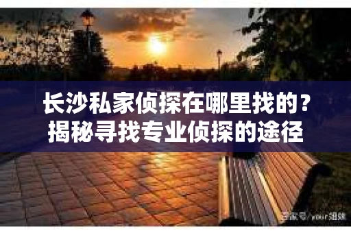 长沙私家侦探在哪里找的？揭秘寻找专业侦探的途径