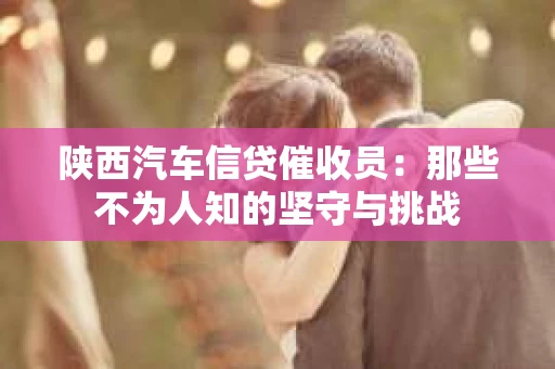 陕西汽车信贷催收员：那些不为人知的坚守与挑战