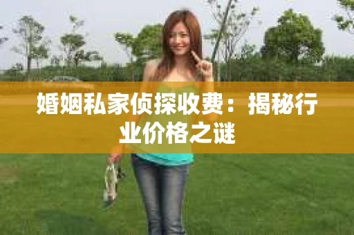 婚姻私家侦探收费：揭秘行业价格之谜