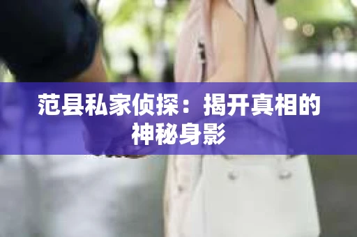 范县私家侦探：揭开真相的神秘身影