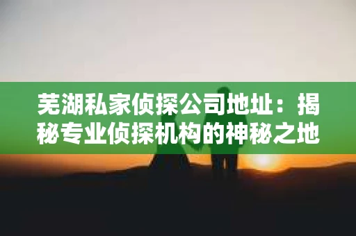 芜湖私家侦探公司地址：揭秘专业侦探机构的神秘之地