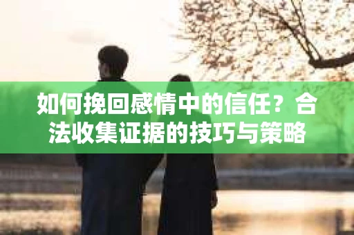 如何挽回感情中的信任?合法收集证据的技巧与策略 如何挽回感情中的信任?合法收集证据的技巧与策略