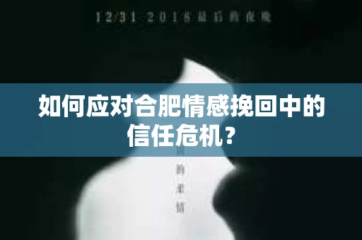 如何应对合肥情感挽回中的信任危机？